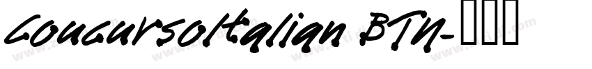 Coucursoltalian BTN字体转换